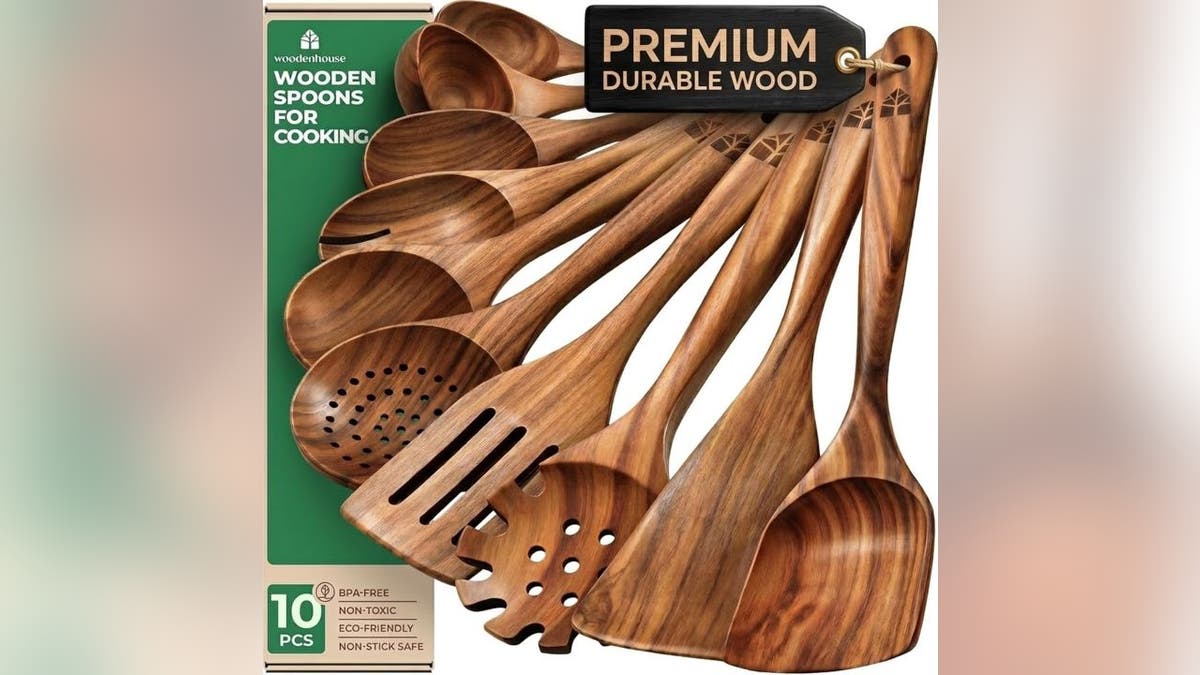 You'll appreciate the craftsmanship of this cooking spoon set.