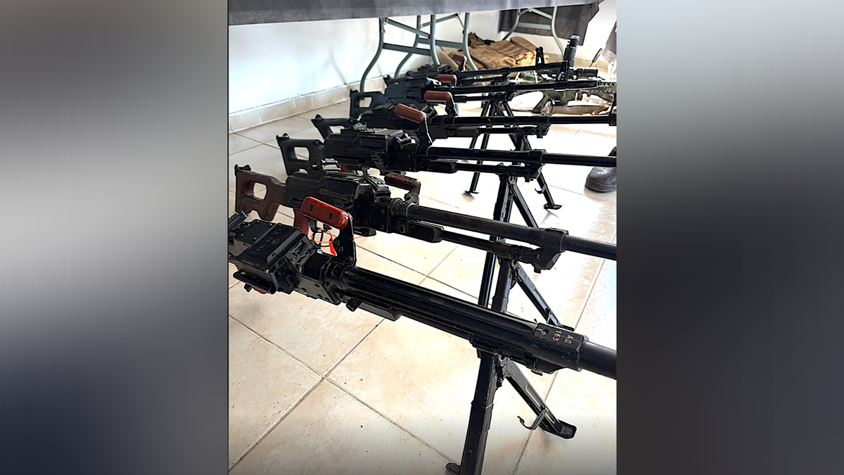 Hezbollah machine guns