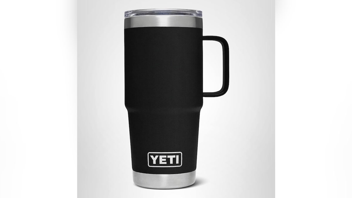 The Yeti Rambler mug keeps your drinks at just the right temperature.