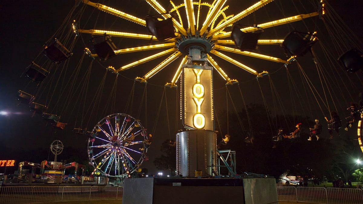 YoYo ride spinning at the 2011 Voodoo Experience festival in City Park.