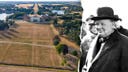 Ghostly outline of long-lost garden at Winston Churchill's birthplace revealed in aerial photos