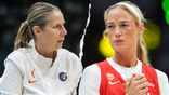 Minnesota Lynx coach Cheryl Reeve and Indiana Fever star Sophie Cunningham