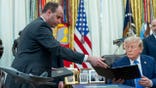 Will Scharf and President Donald Trump
