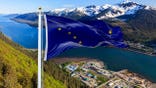 Alaska state flag.