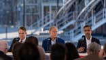 Texas Gov. Greg Abbott speaks alongside Google executives at a Texas data center