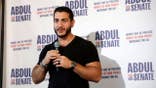Abdul El-Sayed speaks to supporters at a rally in Detroit.