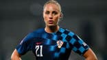 Ana Maria Markovic of Croatia stands on the field during a UEFA Women's EURO 2025 play-off match.