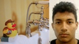 Angel Israel Deras-Rivas was arrested after allegedly leaving his 14-month-old stepchild unattended in a filled bathtub.