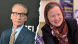 Bill Maher across from Melissa Chaudhry