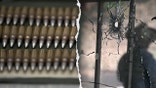 Ammunition and a shot out window in Mexico amid cartel violence