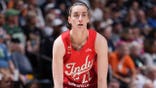 Caitlin Clark #22 of the Indiana Fever looks on during a game against the Minnesota Lynx.