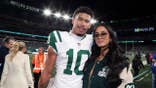 Camila Escribens meets Allen Lazard at MetLife Stadium.