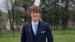 image shows victim in a suit