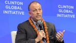Gov. Josh Green speaks onstage at the Clinton Global Initiative 2025 Annual Meeting.