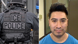 ICE agent and Erik Santana-Garcia