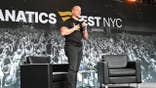 Josh Pate speaks onstage during his College Football Show at Fanatics Fest NYC.