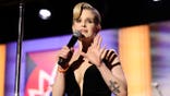 Kelly Osbourne speaks onstage at the 32nd Annual Race to Erase MS Gala in Los Angeles.