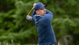 Matt Gogel plays a shot from the fifth tee during the Boeing Classic.