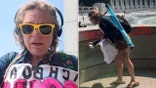 Melissa L. Farris, the alleged World War II Memorial vandal, pictured in photos released by the U.S. Attorney for the District of Columbia.