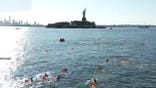 NYC SEAL Swim participants in the NY Harbor