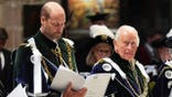King Charles III and Prince William, Prince of Wales, attend the Thistle Service at St Giles' Cathedral in Edinburgh.