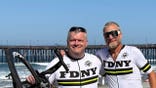 jim serger and cory hardy on the beach