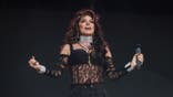Shania Twain performs on stage at Thomond Park Stadium.