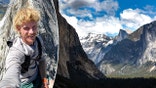 Split image of Jake hiking, Sierra Nevada mountains