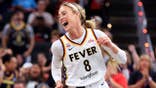 Sophie Cunningham #8 reacts during the second half against the New York Liberty.