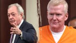 image shows spilt of defense lawyer on left, and Murdaugh on right