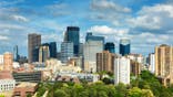 image shows Minneapolis skyline