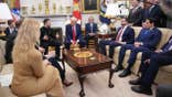 President Trump and President Zelensky meet in the Oval Office with Vice President Vance and Secretary Rubio.