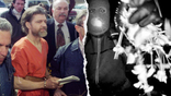 A split image showing Unabomber Ted Kaczynski and the masked intruder on Nancy Guthrie's doorstep that some people call porch guy