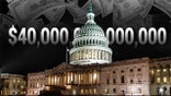 US debt at $40 trillion on the background of the capitol