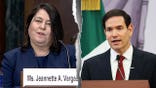 US District Judge Jeannette Vargas and Secretary of State Marco Rubio