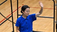 Wisconsin state Rep. Francesca Hong, who is running in the Democratic gubernatorial primary, was asked about U.S. Rep. Alexandria Ocasio-Cortez's "Woke 1" comment.
