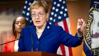 Rep. Marcy Kaptur shared a video update from her wheelchair thanking first responders and thousands of well-wishers after a Toledo hit-skip crash.