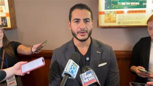 Abdul El-Sayed dodged four reporter questions about Hasan Piker at Michigan's Democratic convention, dismissing the streamer as irrelevant to his race.