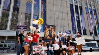 Sophie Cunningham supporters rally in Indiana while displaying what makes America great