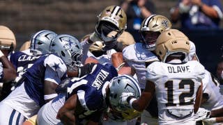 A massive brawl at Cowboys and Saints joint practice includes punches and helmets thrown and WWE moves