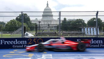 Cars hit the Freedom 250 Grand Prix circuit for the first time in a damp practice session - Fox News