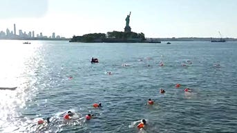 Retired Navy SEALS plunge into New York Harbor for patriotic swim honoring service and sacrifice - Fox News
