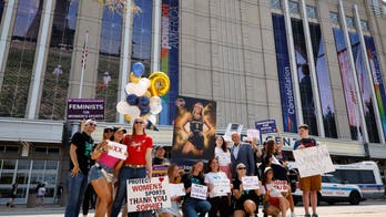 Sophie Cunningham supporters rally in Indiana while displaying what makes America great