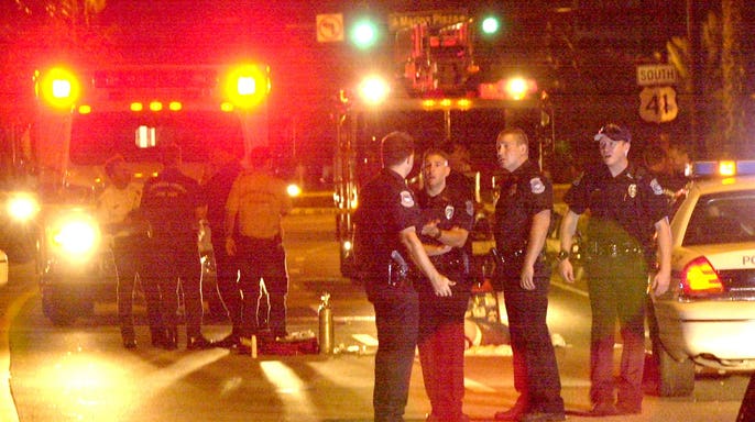 Richard Evonitz in vehicle during standoff in Sarasota, Florida.