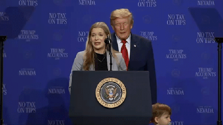 Trump's quick save for wandering toddler sets up a Biden joke that steals the show - Fox News