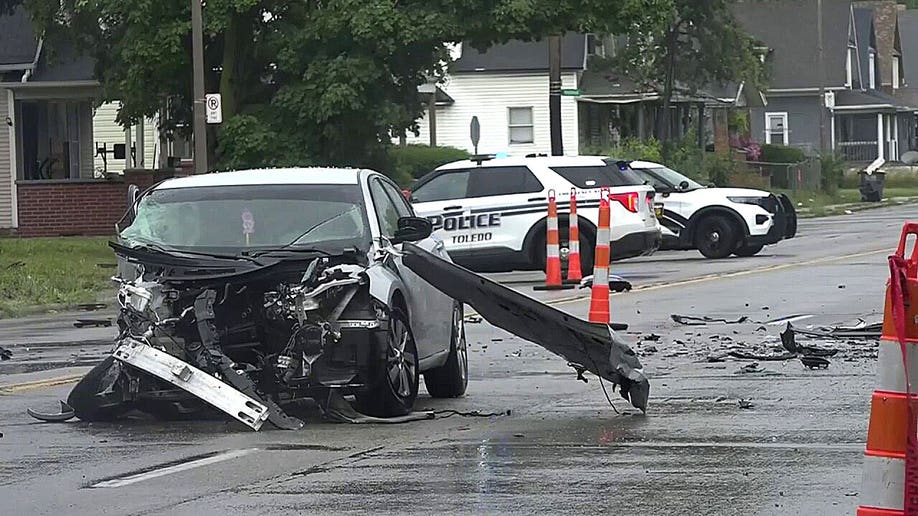 Scene of crash involving Rep Marcy Kaptur