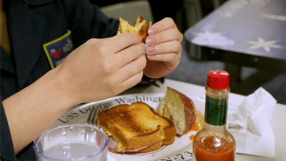 Eating aboard the USS George Washington
