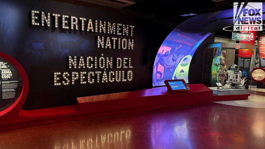The entrance to the Smithsonian's Entertainment Nation exhibit in the National Museum for American History.