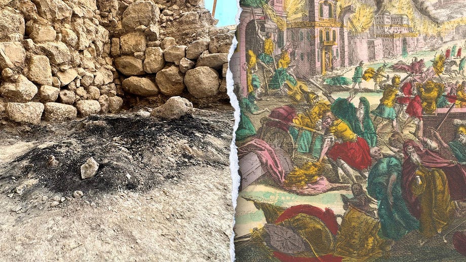 Holy Land discovery reveals ancient charred relics from one of Jerusalem's darkest chapters