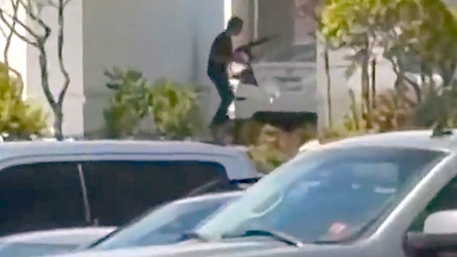 Gunman was shocked when he faced returning fire from 2 bystanders, armed hero says